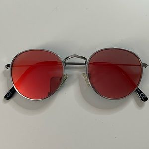 Red tinted sunglasses